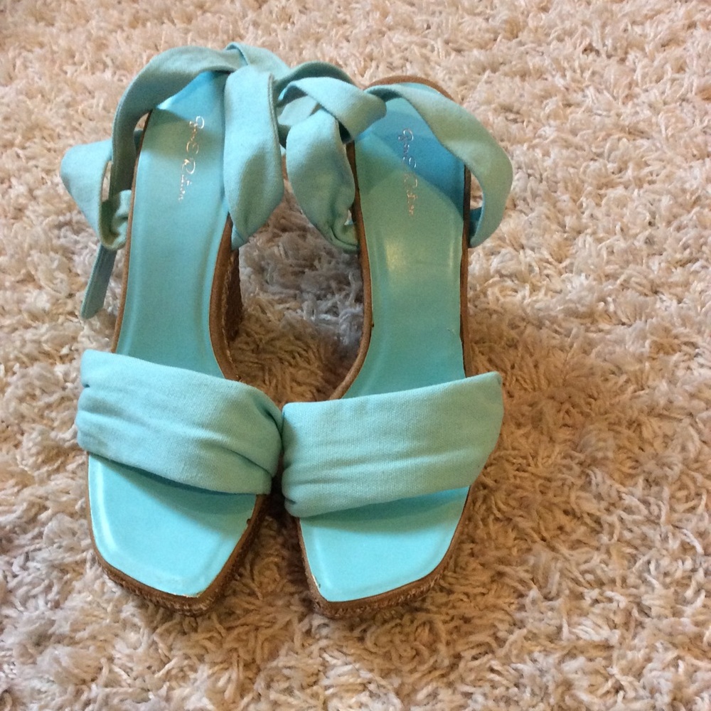 Ladies Ankle Wrap Wedge